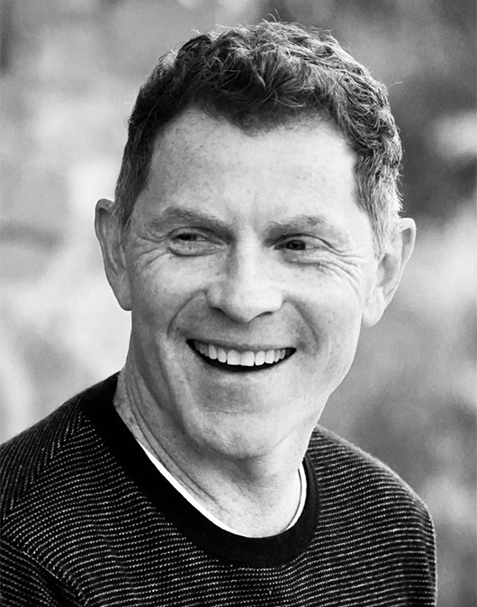 A headshot of Bobby Flay, host chef for the 2024 Bullseye Players Tailgate